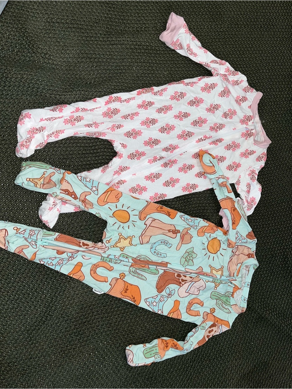 0-3 Month Rayon Babygirl Sleepers